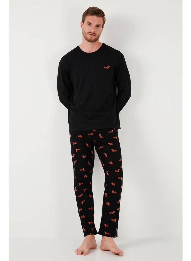 Buratti Cotton Regular Fit Long Sleeve Pajama Set Men's Pajama Set 6572013 - Image 2
